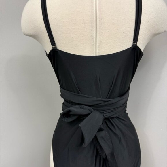 Aerie Black Wrap One-Piece Swimsuit - Picture 9 of 9